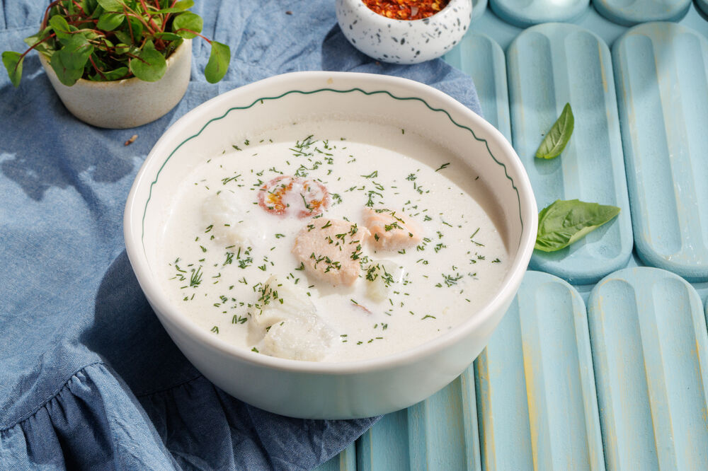 Fish soup with cream