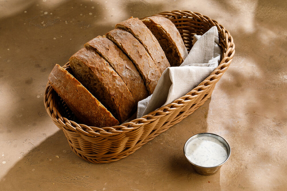 Homemade black bread