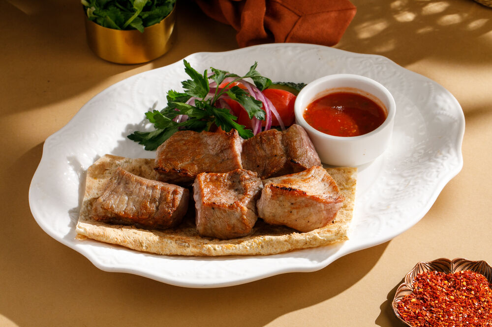 Pork shish kebab