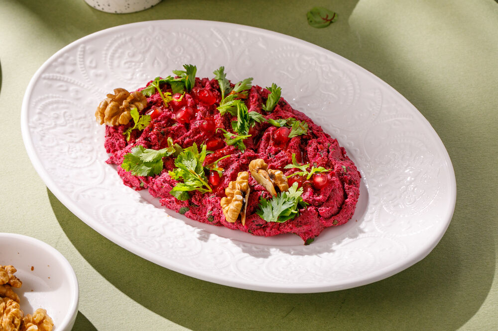 Pkhali with cabbage and beets