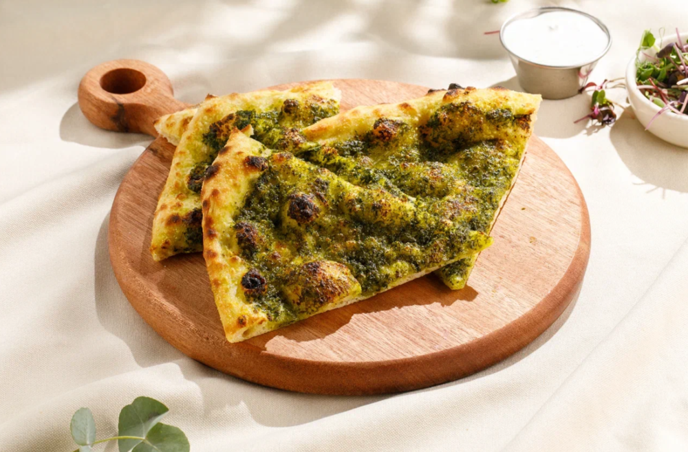 Focaccia with pesto