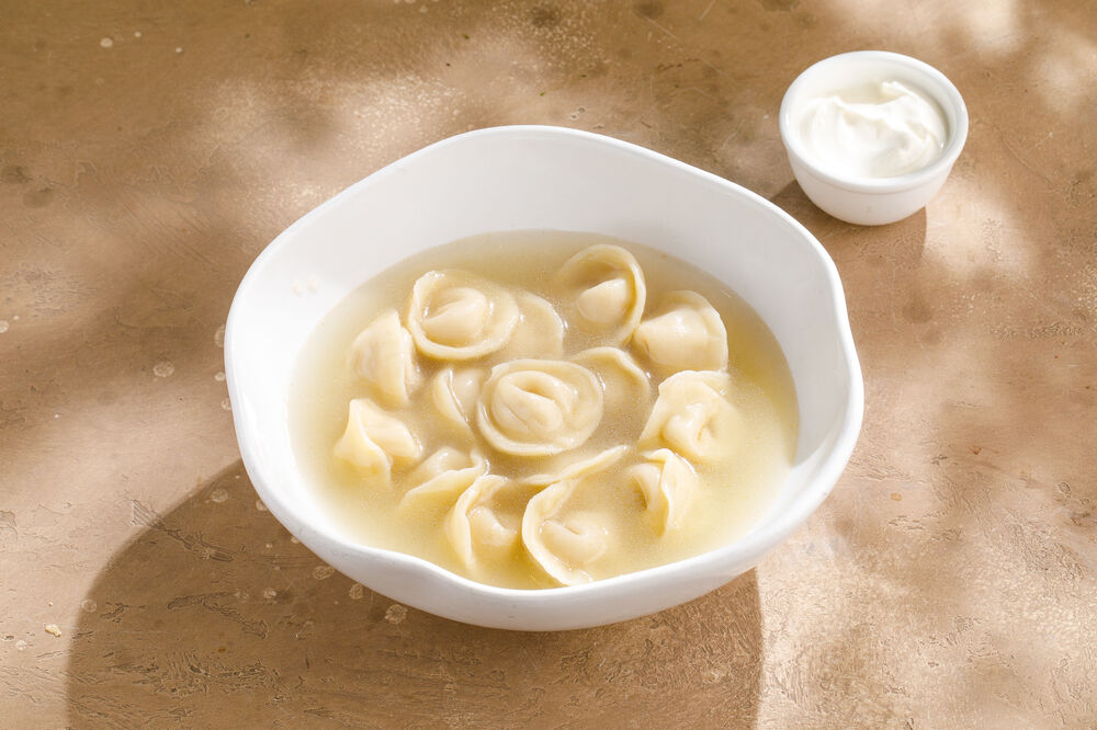 Dumplings with broth