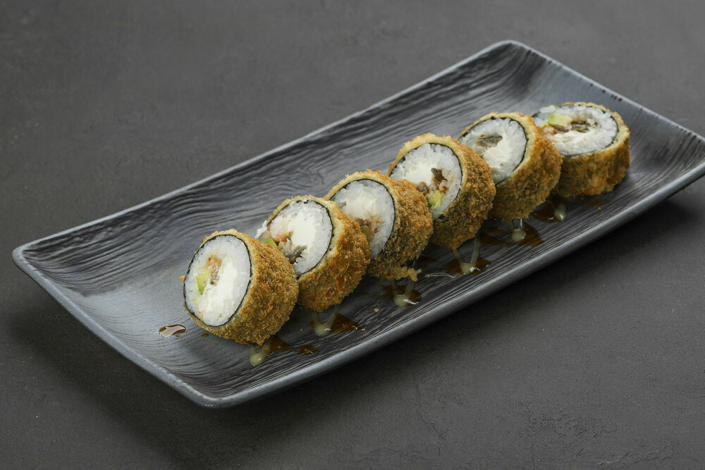 Eel tempura rolls