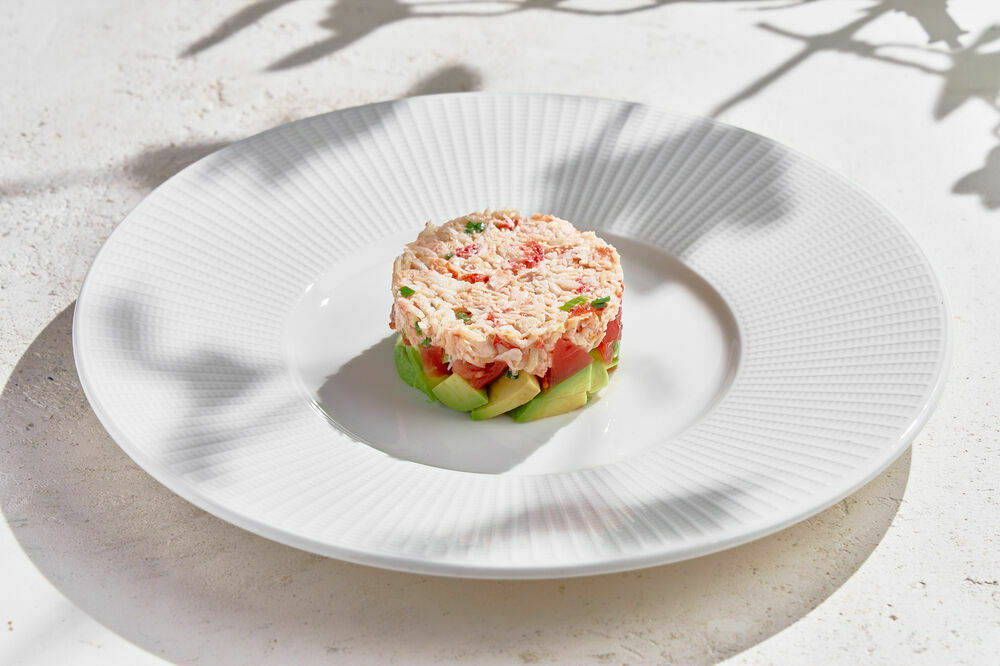 Tartare with crab and avocado