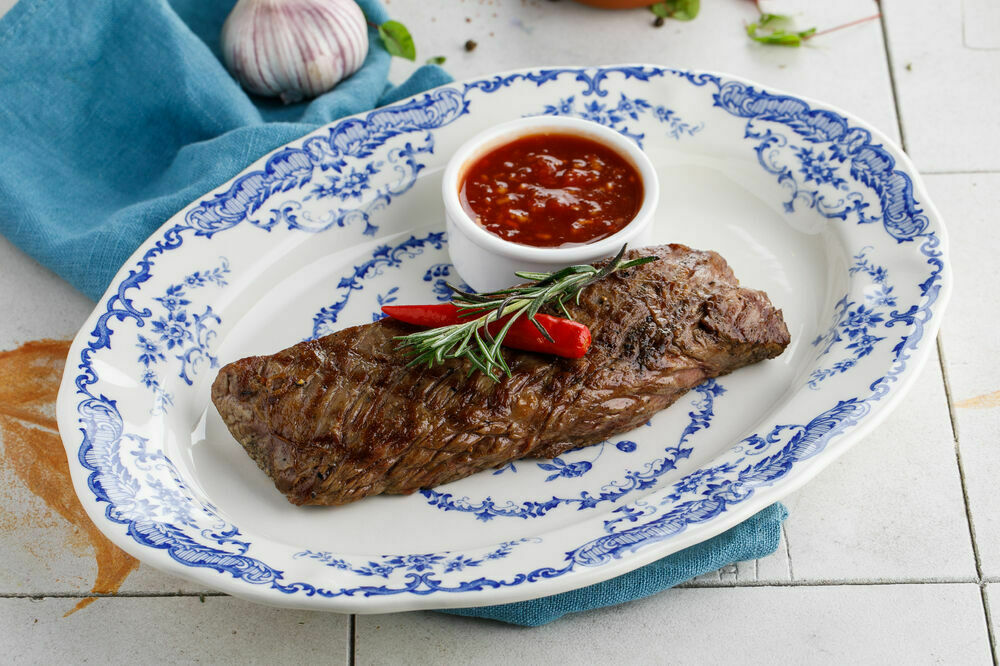 Bavette steak with idaho potatoes