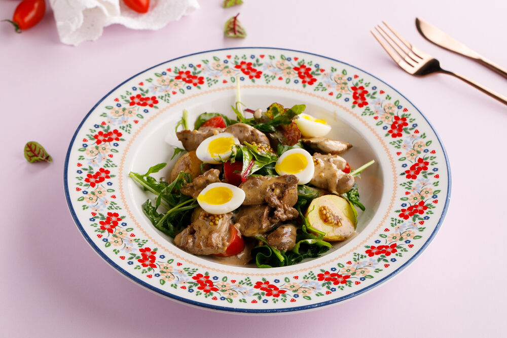 Chicken liver salad