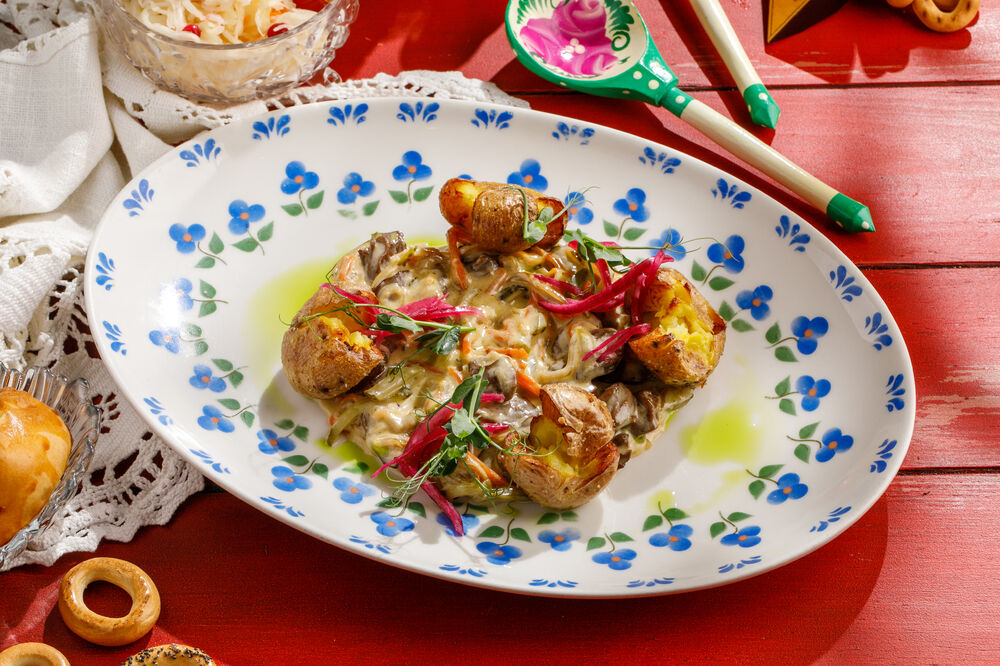 Сhicken hearts in cream sauce