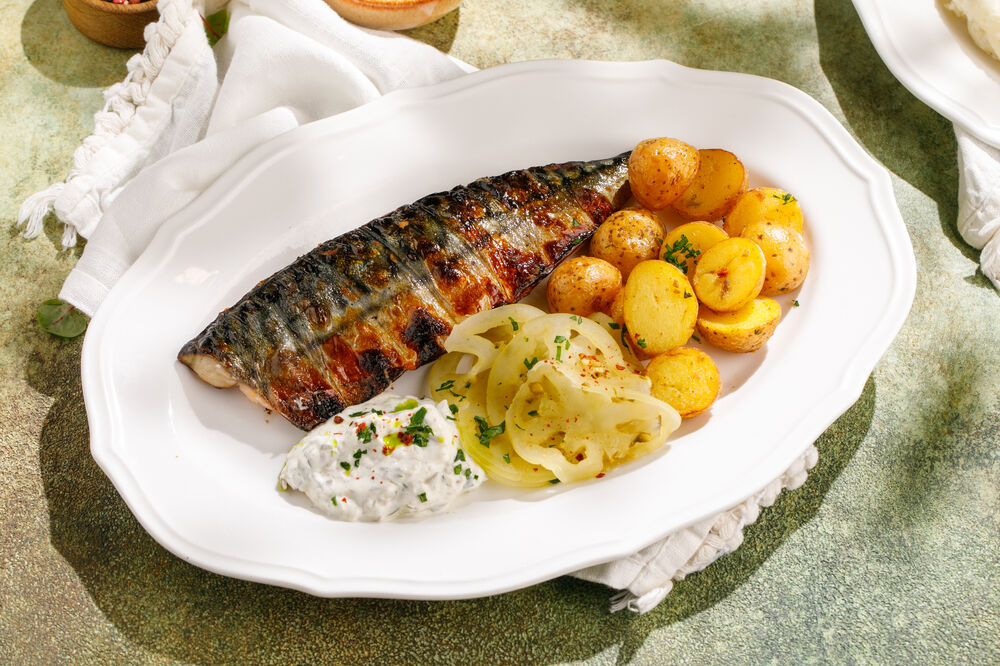 Скумбрия с бейби-картофелем