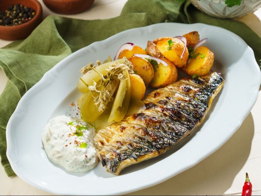 Grilled mackerel