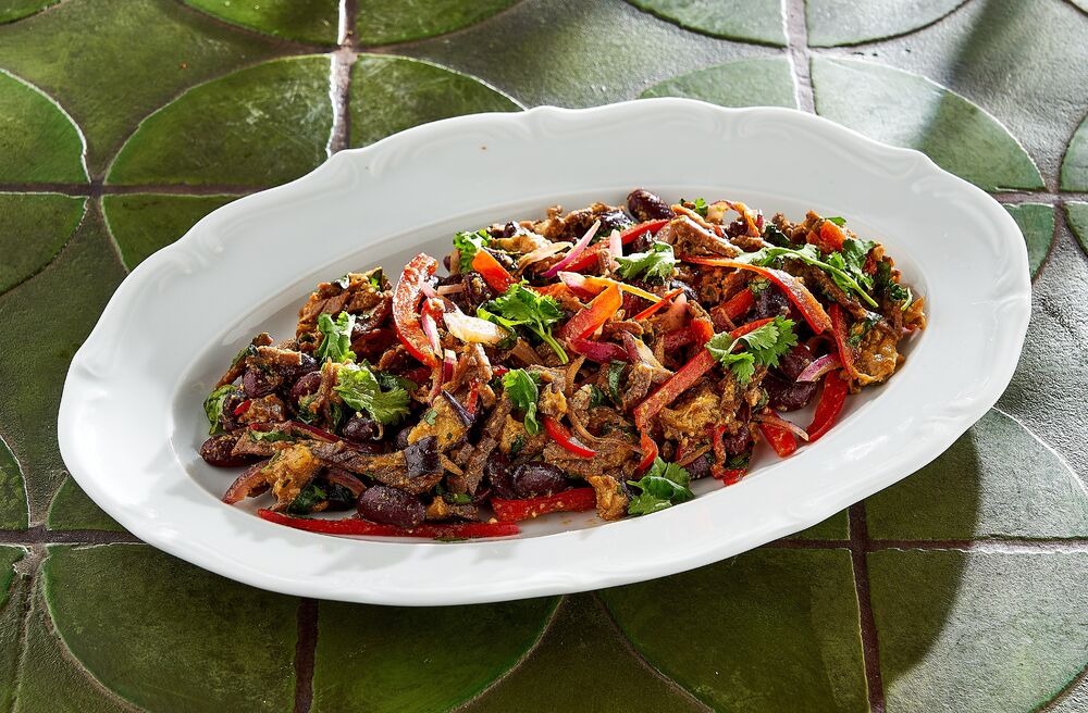 Tbilisi Salad with Beef and Beans