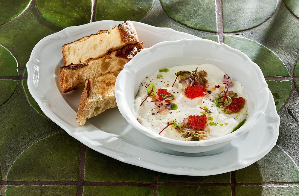 Mackerel rillettes with red caviar