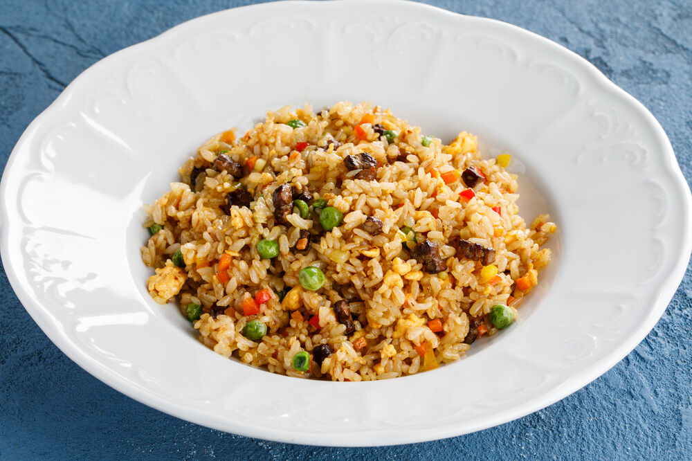 Fried rice with duck