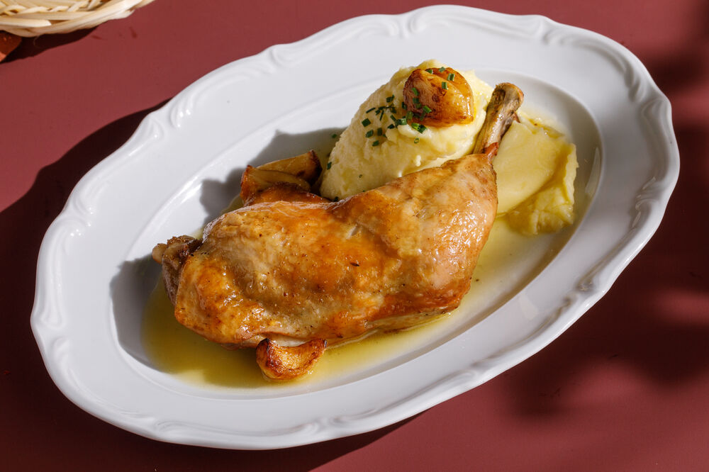 Цыпленок с чесноком 