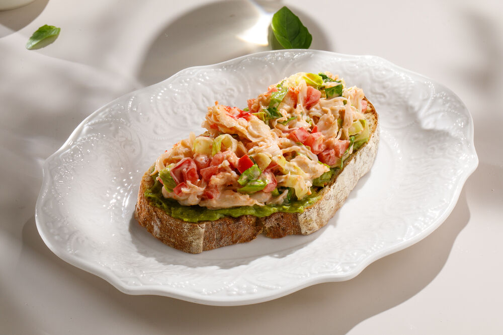 Bruschetta with crab