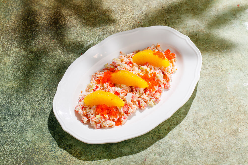 Салат с камчатским крабом 