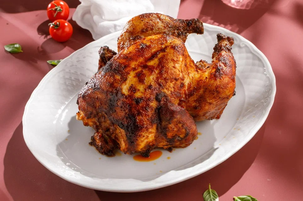 Whole grilled chicken