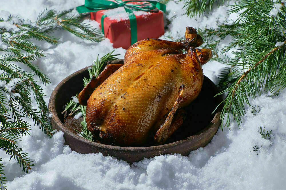 Stuffed duck with bulgur and vegetables 2,5 kg