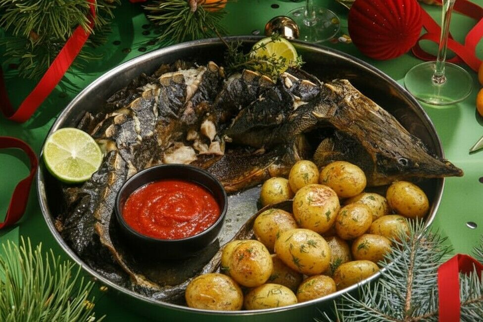 Стерлядь с бейби-картофелем 1,4 кг