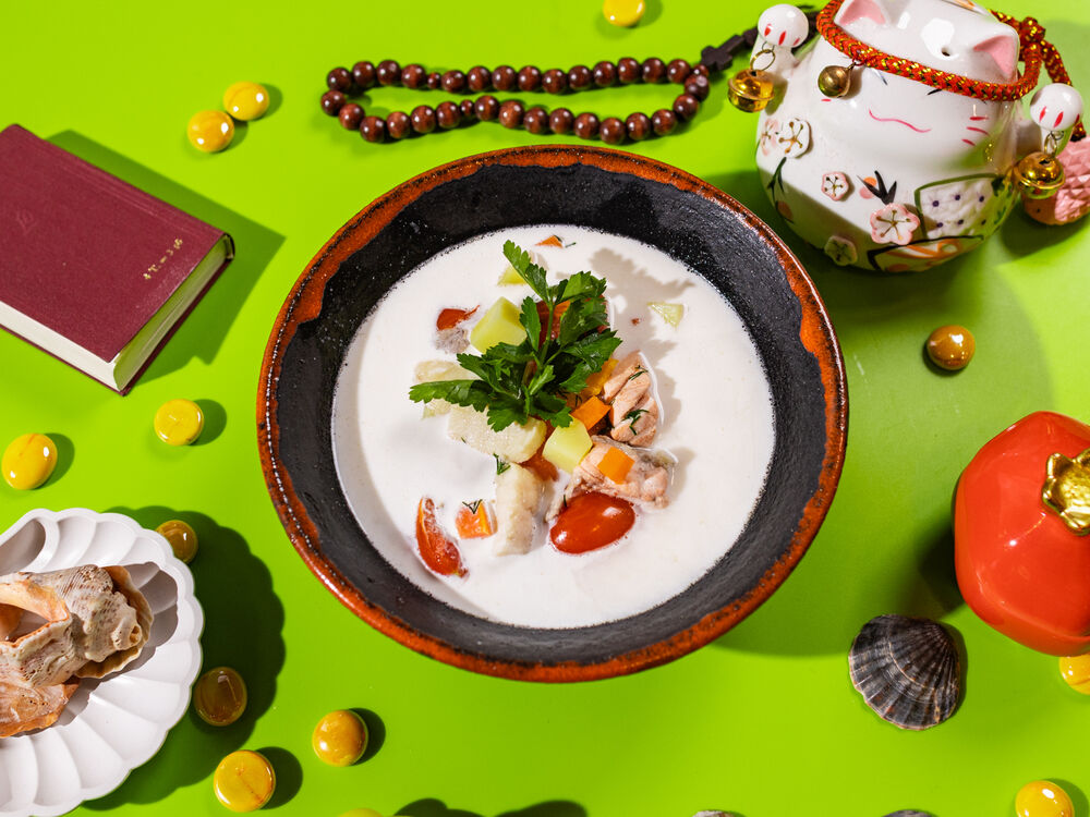 Fish soup with cream