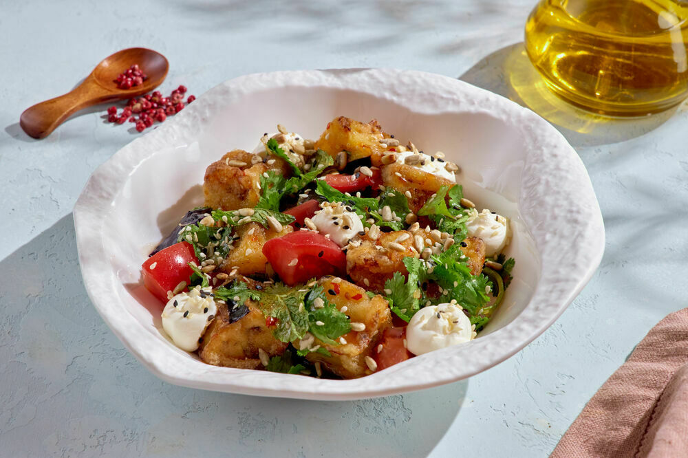 Salad with crispy eggplant 1 kg