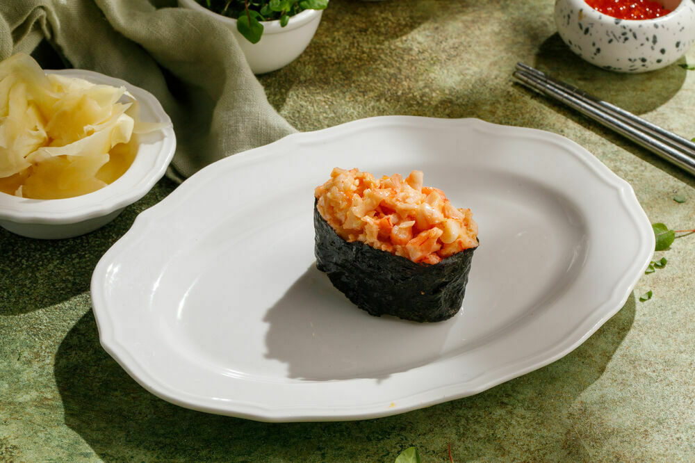 Spicy shrimp sushi