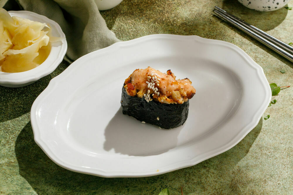Baked eel sushi