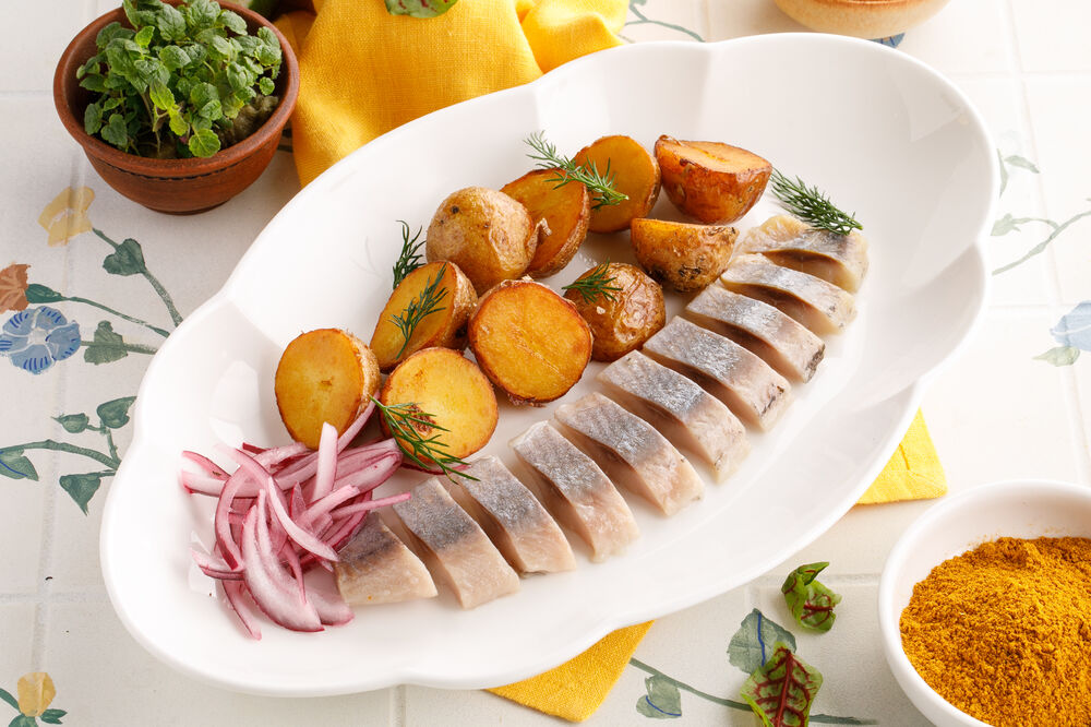 Сельдь с картофелем