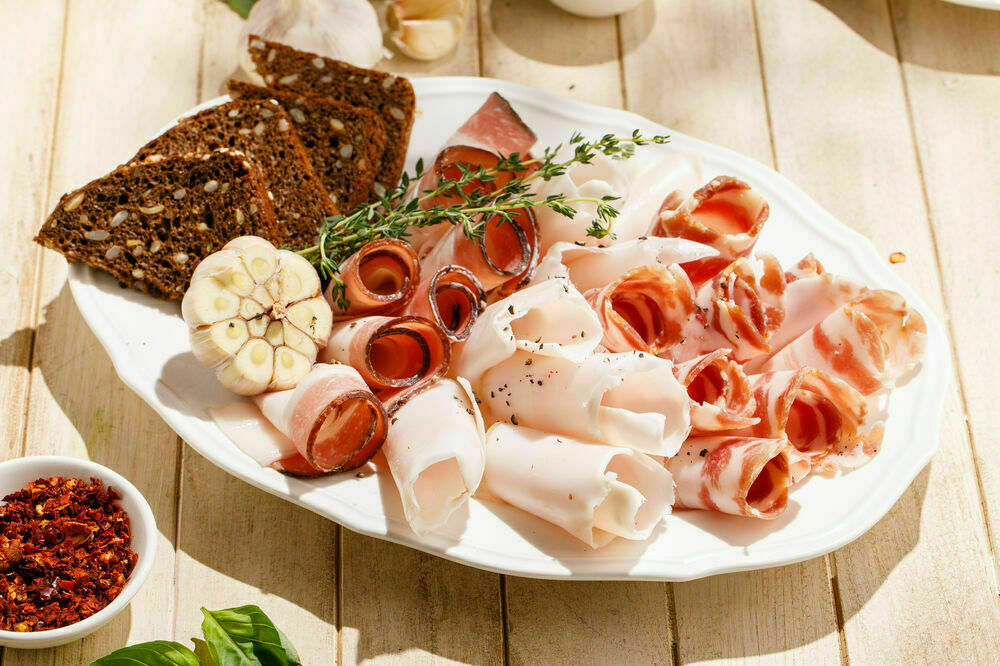 Assorted bacon