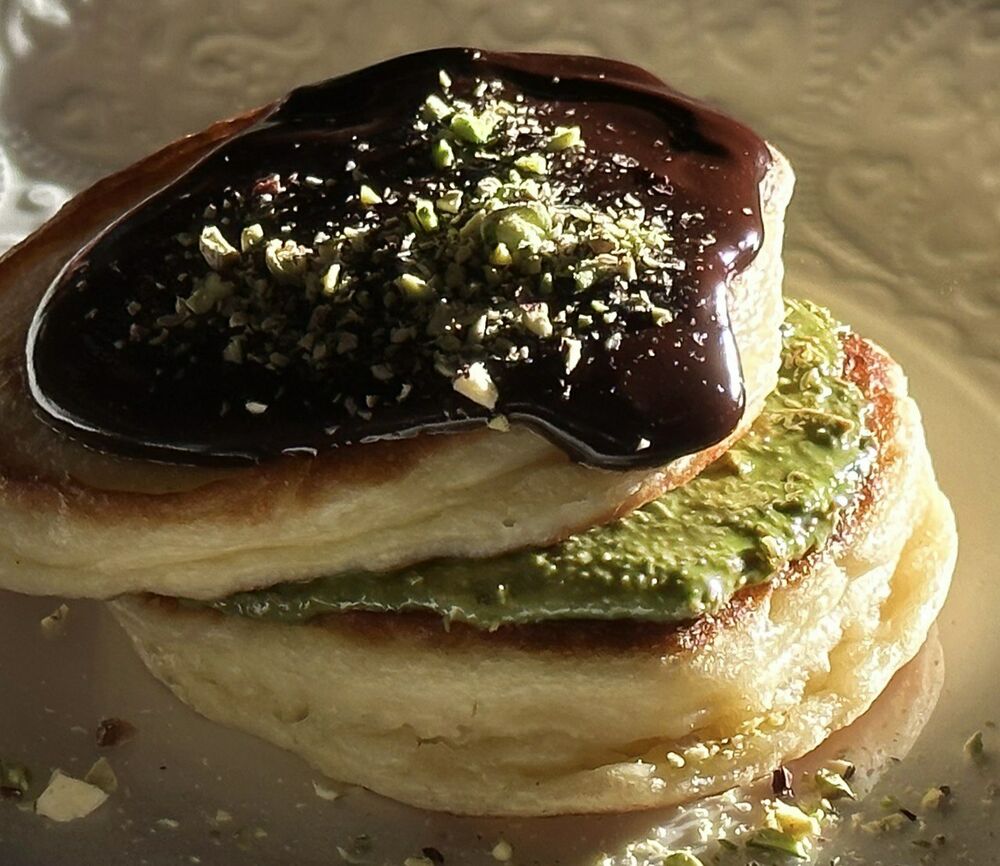 Дубайские блины с нежной фисташковой пастой