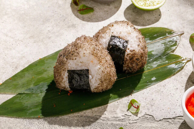Onigiri with salmon
