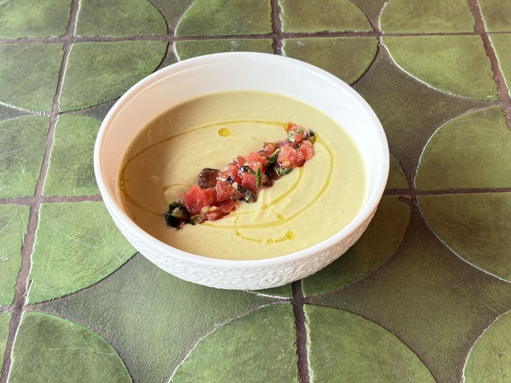 Celery Root and Leek Cream Soup