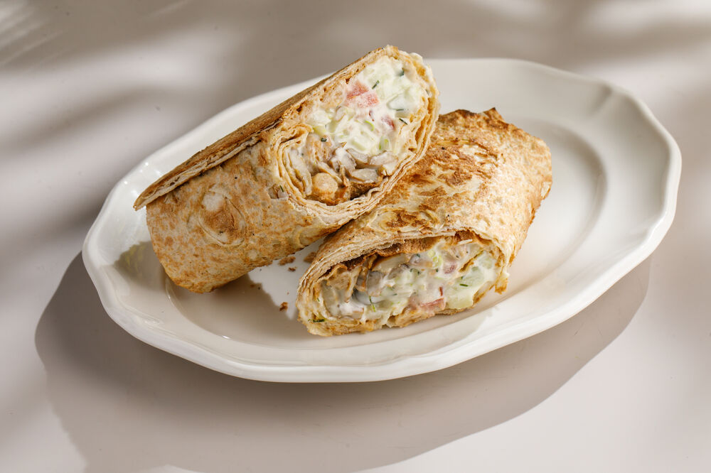 Шаверма с соевым мясом 