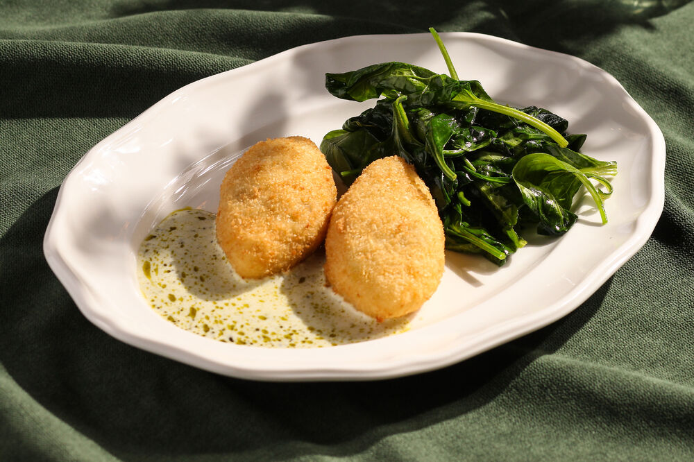 Potato zrazy with mushrooms