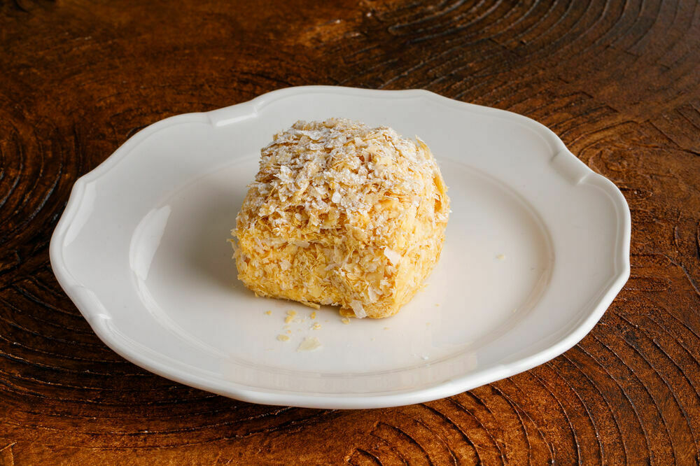 Napoleon with coconut cream