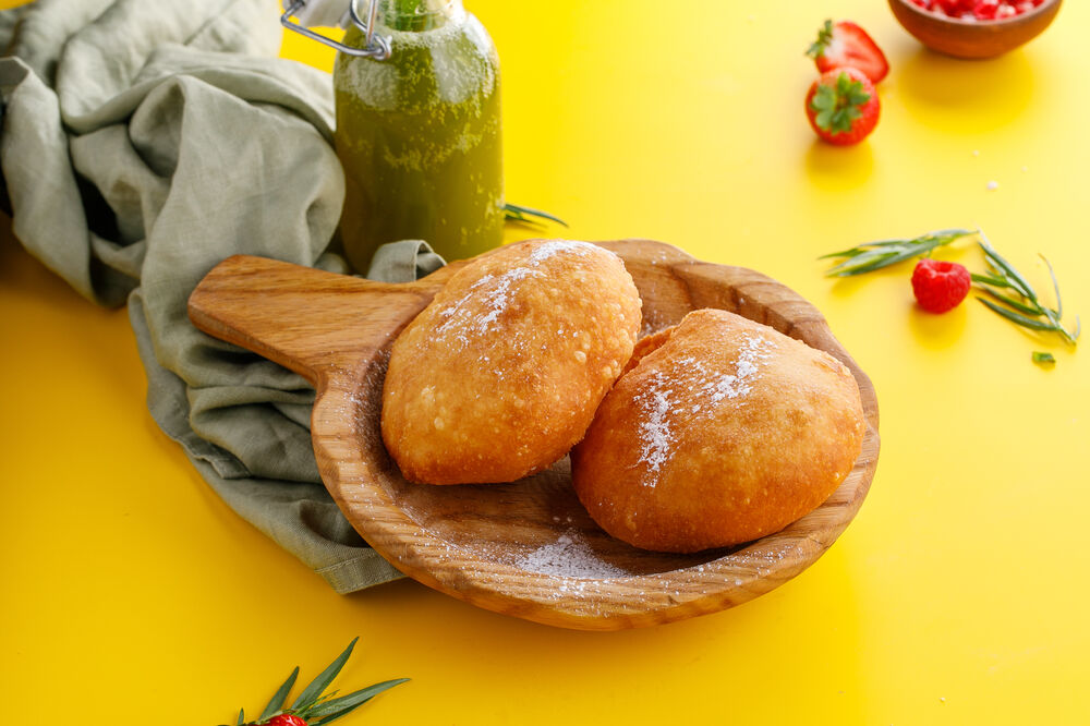 Donuts with custard