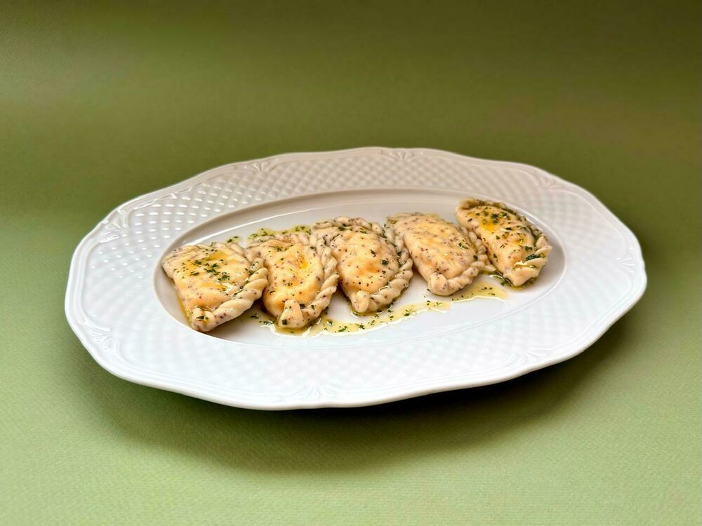 Poppy seed dumplings with cottage cheese