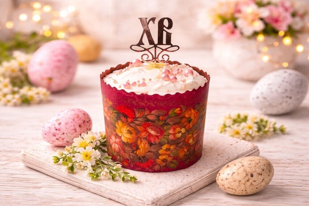 Кулич пасхальный творожный