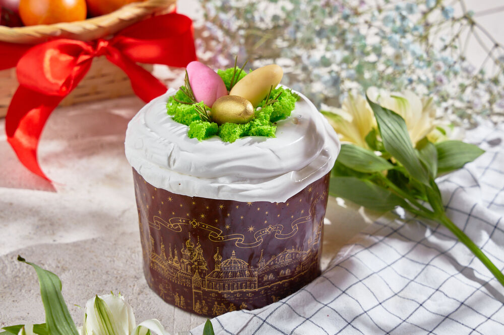Кулич пасхальный творожный
