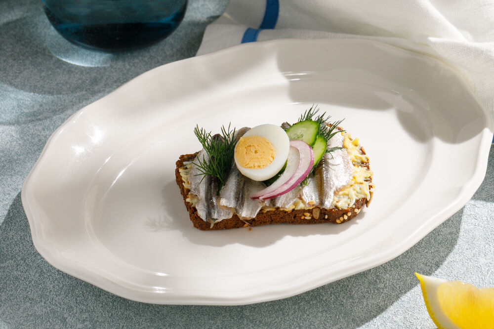 Sandwich with Baltic sprat