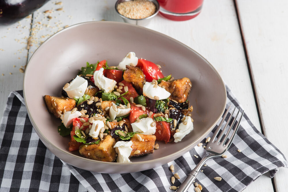 The crackling eggplants salad