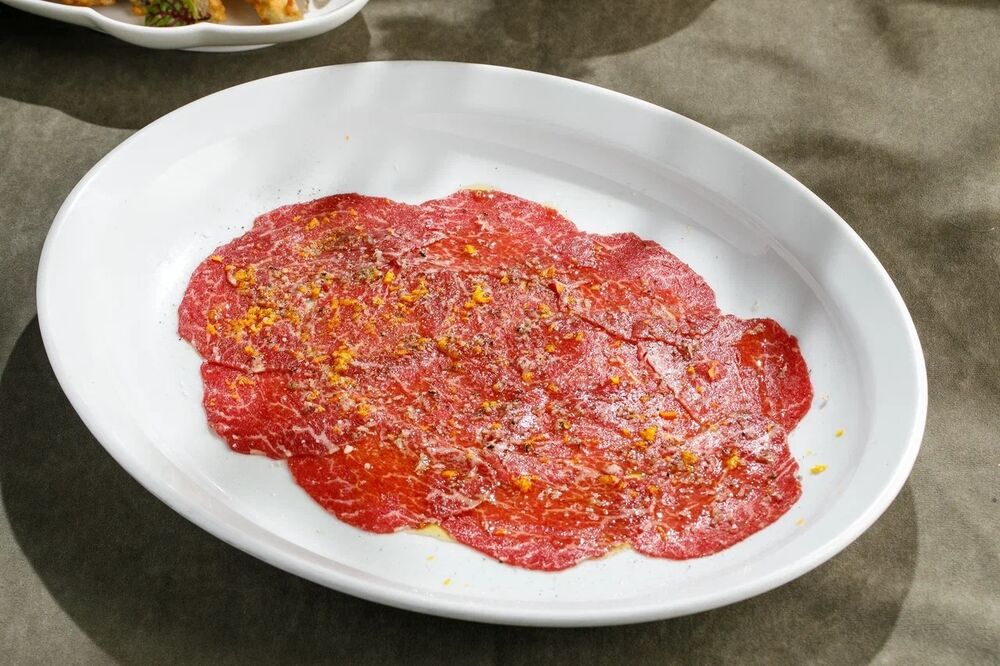 Beef carpaccio