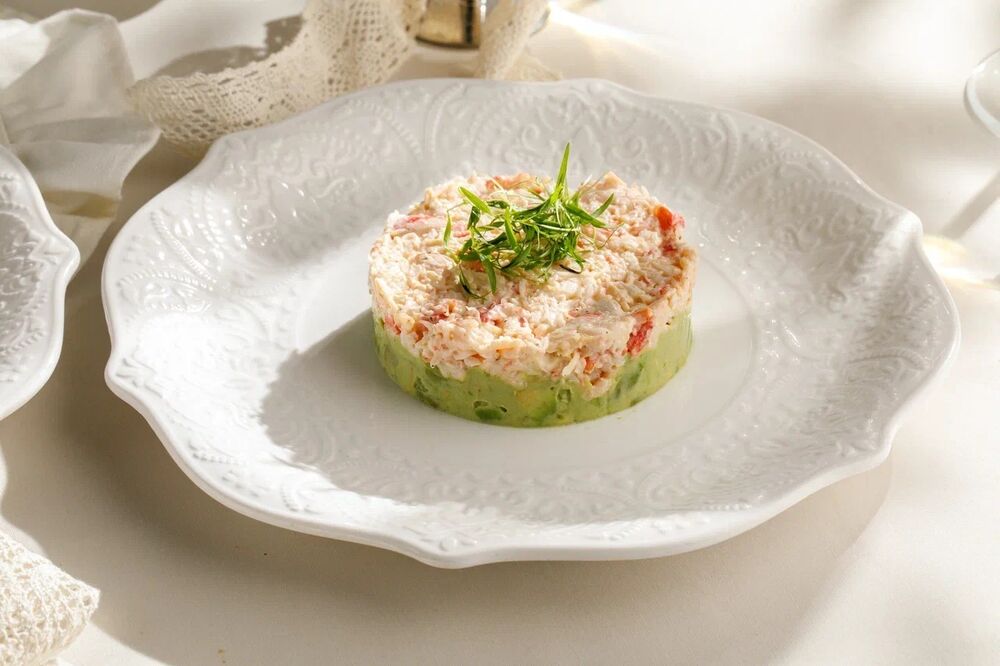 Crab and avocado tartare