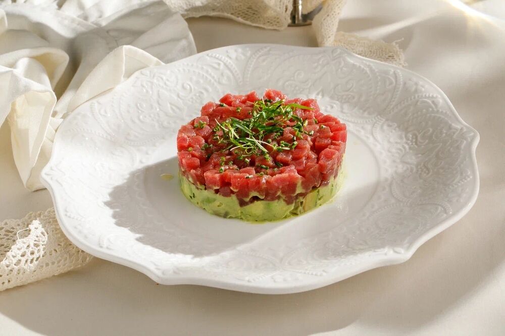 Tuna and avocado tartare