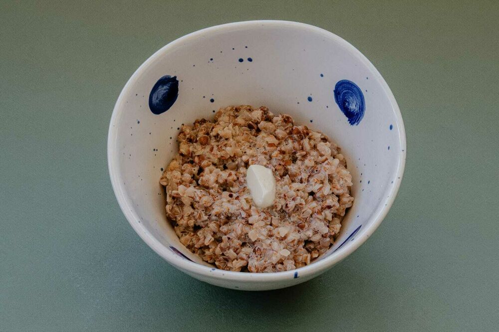 Buckwheat porridge on water