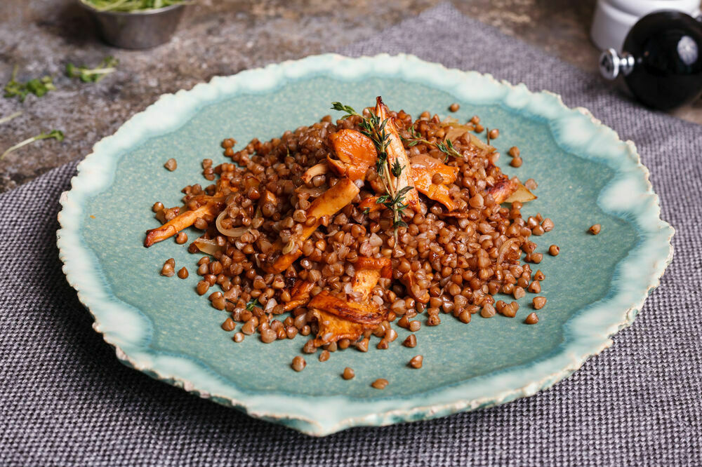Buckwheat with lychees