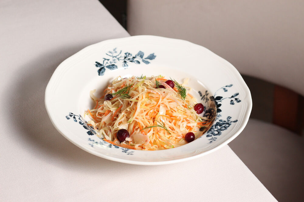 Vitamin salad with Arkhangelsk cranberries