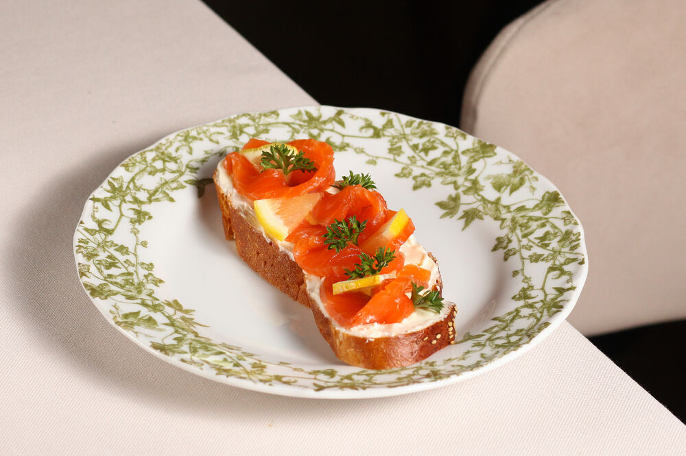 Chef's salted salmon sandwich