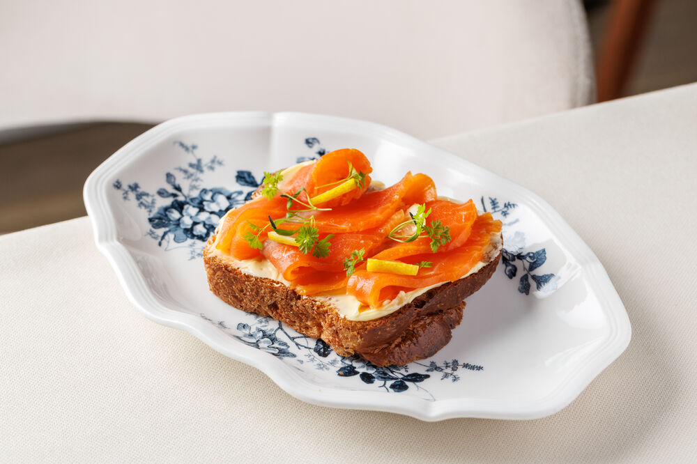 Chef's salted salmon sandwich