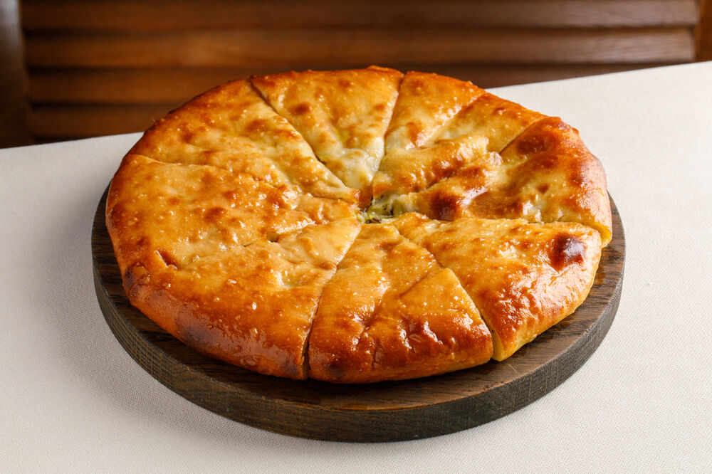 Potato, mushroom and onion pie