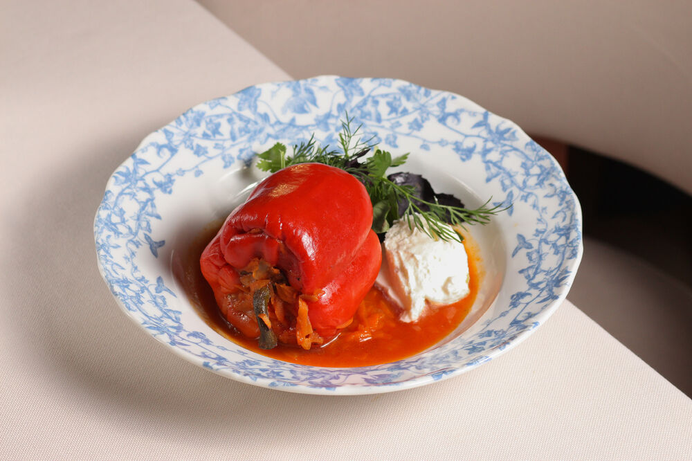 Homemade stuffed pepper